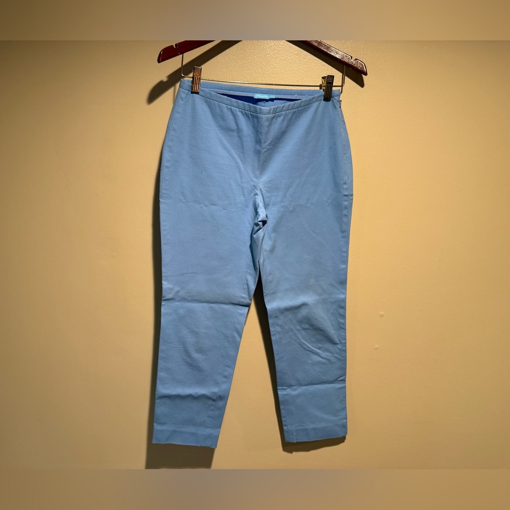 J. McLaughlin Dock Capri pants size 2 baby blue - Picture 10 of 11